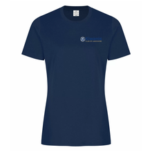 Load image into Gallery viewer, Kiwanis Club of Lakeshore Embroidered Everyday Ring Spun Cotton Ladies Tee