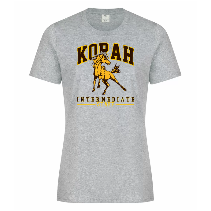 Korah Intermediate STAFF Everyday Ring Spun Ladies Cotton Tee
