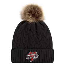 Load image into Gallery viewer, LBMX Storm Faux Fur Pom Pom Toque