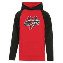 Load image into Gallery viewer, LBMX Storm Game Day Fleece Two Tone Youth Hooded Sweatshirt
