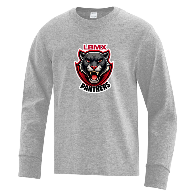 LBMX Panthers Everyday Cotton Long Sleeve Youth Tee