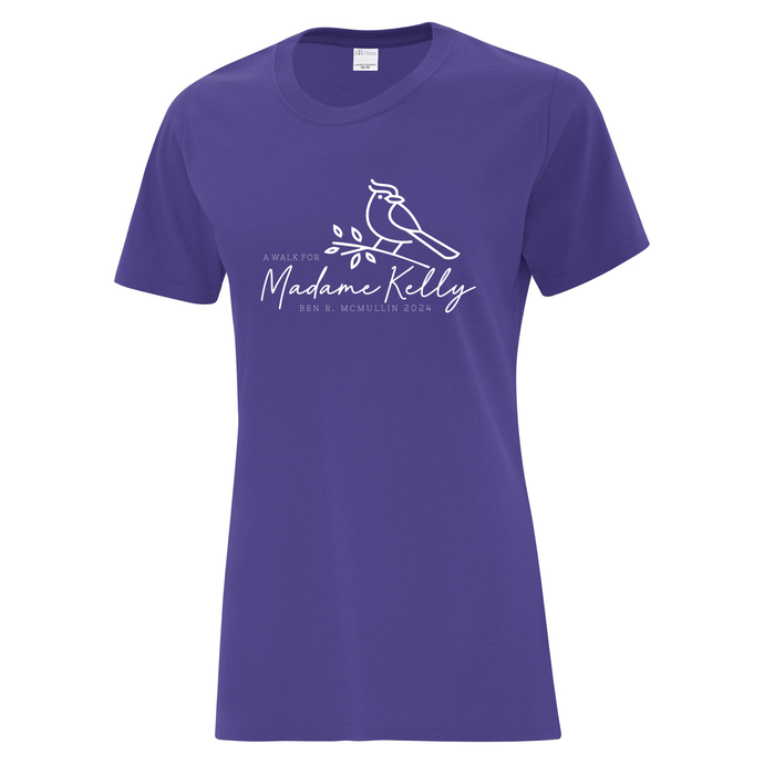 A Walk For Mme Kelly Everyday Cotton Ladies Tee