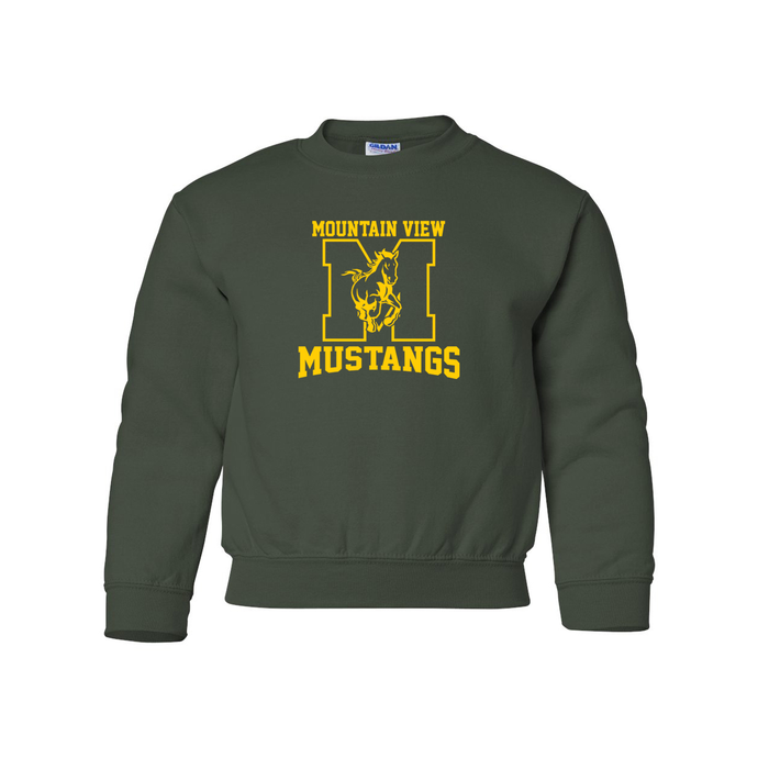 Mountain View Fleece Crewneck Youth Sweater