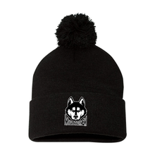 Load image into Gallery viewer, Myia Mayhem Hockey Pom-Pom Cuffed Beanie