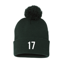 Load image into Gallery viewer, Myia Mayhem Hockey Pom-Pom Cuffed Beanie