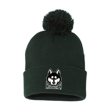 Load image into Gallery viewer, Myia Mayhem Hockey Pom-Pom Cuffed Beanie