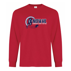 NOWHL 2024 Championship Playoffs Everyday Ring Spun Cotton Long Sleeve Adult Tee