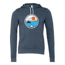 Load image into Gallery viewer, Canoeing Bella + Canvas Sponge Fleece Pullover Hoodie - Naturally Illustrated