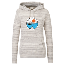 Load image into Gallery viewer, Canoeing Tentree Space Dye Ladies Classic Hoodie - Naturally Illustrated