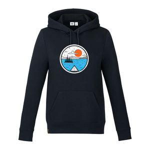 Canoeing Tentree Space Dye Ladies Classic Hoodie - Naturally Illustrated