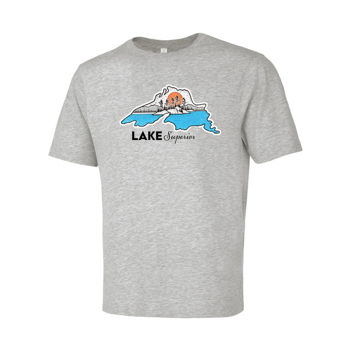 Lake Superior Eurospun Ring Spun Tee - Naturally Illustrated