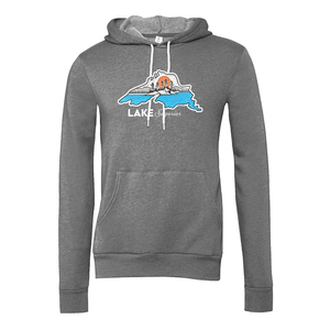 Lake Superior Bella + Canvas Sponge Fleece Pullover Hoodie - Naturally Illustrated