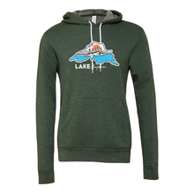 Load image into Gallery viewer, Lake Superior Bella + Canvas Sponge Fleece Pullover Hoodie - Naturally Illustrated