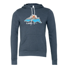 Load image into Gallery viewer, Lake Superior Bella + Canvas Sponge Fleece Pullover Hoodie - Naturally Illustrated