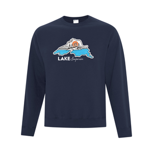 Lake Superior Everyday Fleece Crewneck Sweater - Naturally Illustrated