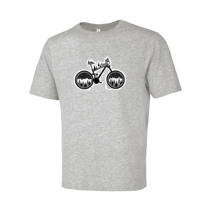 Mountain Bike Eurospun Ring Spun Tee - Naturally Illustrated