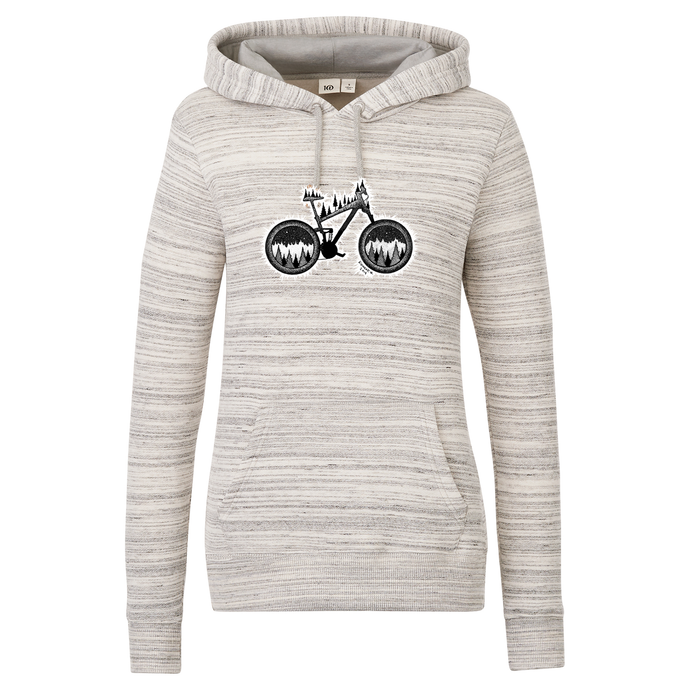 Mountain Bike Tentree Space Dye Ladies Classic Hoodie - Naturally Illustrated