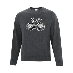 Road Bike Everyday Fleece Crewneck Sweater - Naturally Illustrated