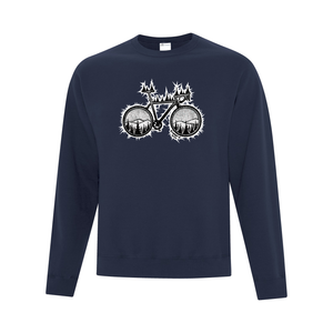 Road Bike Everyday Fleece Crewneck Sweater - Naturally Illustrated