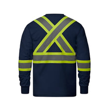 Load image into Gallery viewer, Sault College Facilities Management Paramount Cotton Long Sleeve Hi-Vis T-Shirt