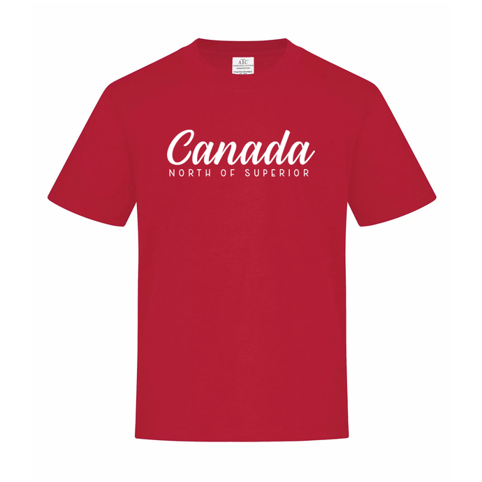 Canada North Of Superior Ring Spun Cotton Youth Tee