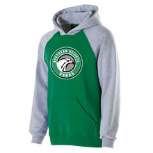 Load image into Gallery viewer, Northern Heights Hawks Halloway Banner Youth Hooded Sweatshirt