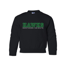 Load image into Gallery viewer, Northern Heights EMBROIDERED Fleece Crewneck Youth Sweater