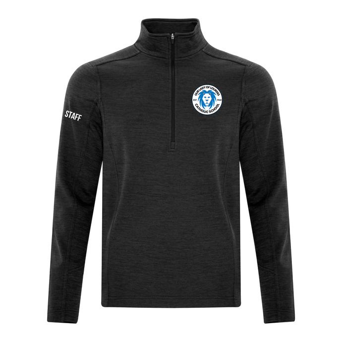 OLOL STAFF Dynamic Heather Fleece 1/2 Zip Sweatshirt