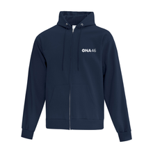 Load image into Gallery viewer, Ontario Nurses Association Everyday Fleece Hooded Full Zip Sweatshirt (Embroidered)