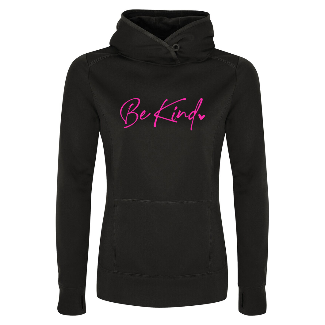 RM Moore ' Be Kind' Game Day Fleece Ladies Hooded Sweatshirt