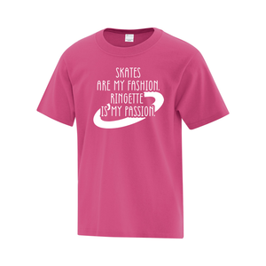 Sault Ringette Club 'Ringette Is My Passion' Everyday Cotton Youth Tee