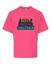 Load image into Gallery viewer, SCC Kids Shredding Singletrack Gold Soft Touch Youth Tee