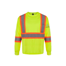 Load image into Gallery viewer, Sault College Facilities Management Beacon Adult Long Sleeve Hi-Vis T-Shirt