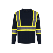 Load image into Gallery viewer, Sault College Facilities Management Beacon Adult Long Sleeve Hi-Vis T-Shirt