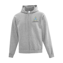 Load image into Gallery viewer, Sault College Facilities Management Fleece Hooded Full Zip Sweatshirt