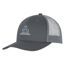 Load image into Gallery viewer, Sault College Facilities Management Snapback Trucker Hat