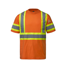 Load image into Gallery viewer, Sault College Facilities Management Optimum Cotton Hi-Vis T-Shirt