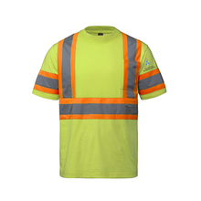 Load image into Gallery viewer, Sault College Facilities Management Optimum Cotton Hi-Vis T-Shirt