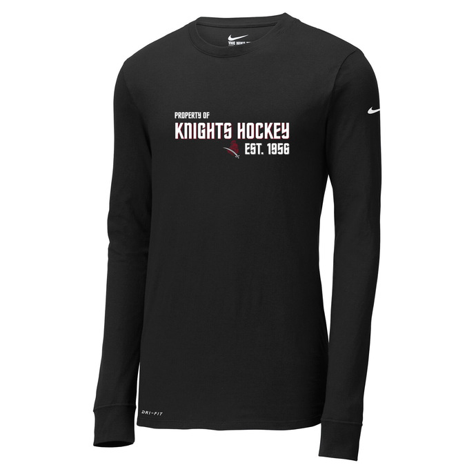 SMC Hockey NIKE Dri-FIT Cotton/Poly Long Sleeve Tee