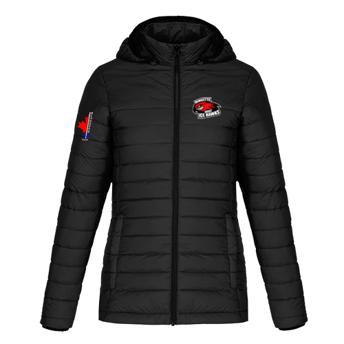 Sault Ringette Club Canyon Ladies Puffy Jacket with Detachable Hood