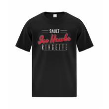 Load image into Gallery viewer, Sault Ringette Club Ice Hawks Ring Spun Cotton Youth Tee