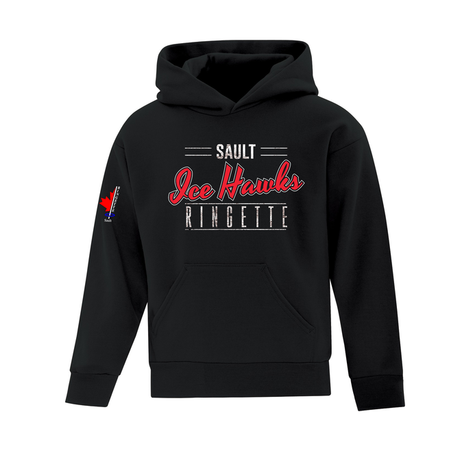 Sault Ringette Club Ice Hawks Everyday Fleece Youth Hoodie