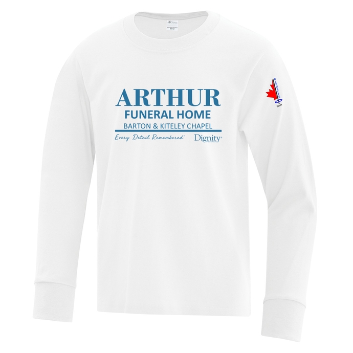 Sault Ringette Sponsor Feature Everyday Cotton Long Sleeve Youth Tee