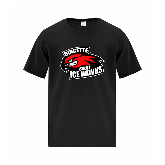 Sault Ringette Club FC Ice Hawks Ring Spun Cotton Youth Tee