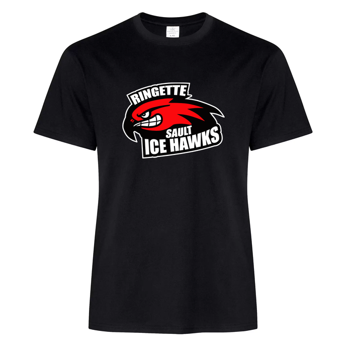 Sault Ringette Club FC Ice Hawks Everyday Ring Spun Cotton Tee