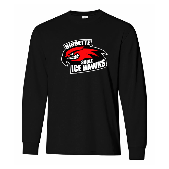 Sault Ringette Club FC Ice Hawks Everyday Cotton Long Sleeve Tee