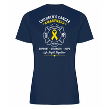 Load image into Gallery viewer, SSM Fire Department Children's Cancer Awareness Everyday Ring Spun Ladies Cotton LADIES Tee