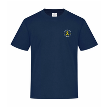 Load image into Gallery viewer, SSM Fire Department Children's Cancer Awareness Everyday Ring Spun Cotton YOUTH Tee