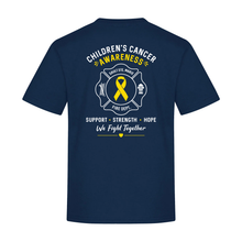 Load image into Gallery viewer, SSM Fire Department Children's Cancer Awareness Everyday Ring Spun Cotton YOUTH Tee