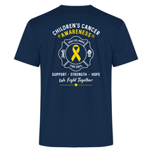 Load image into Gallery viewer, SSM Fire Department Children's Cancer Awareness Everyday Ring Spun Cotton ADULT Tee